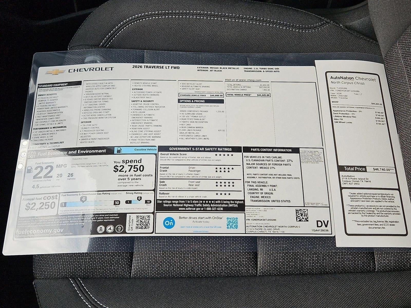 2026 Chevrolet Traverse LT