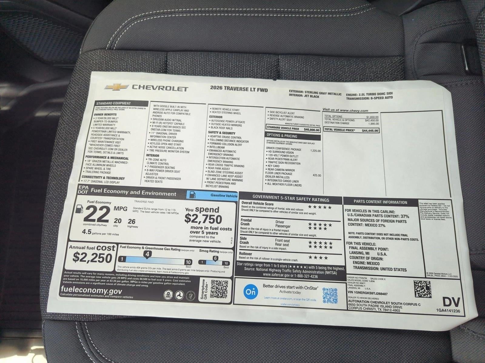 2026 Chevrolet Traverse LT