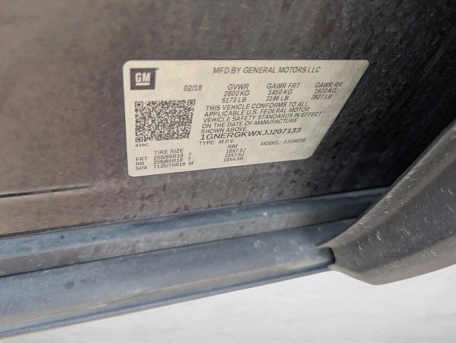 2018 Chevrolet Traverse LT Cloth
