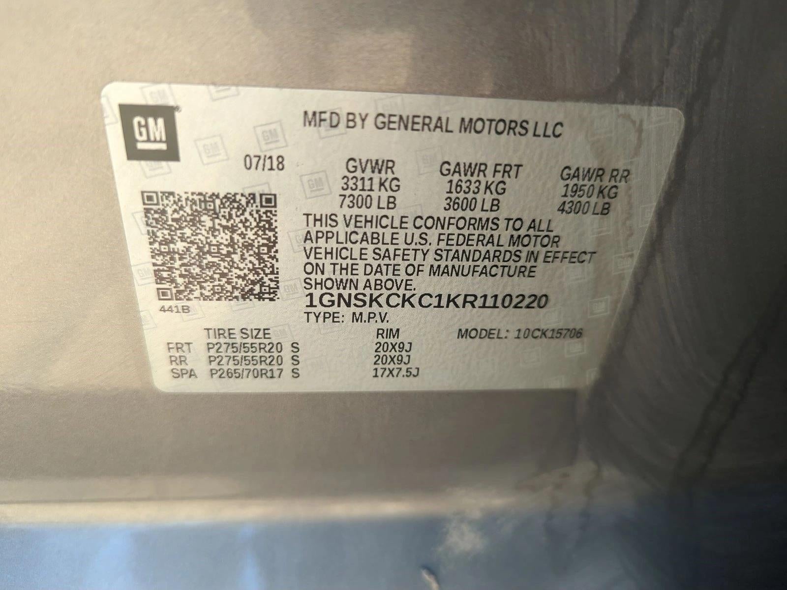 2019 Chevrolet Tahoe Premier