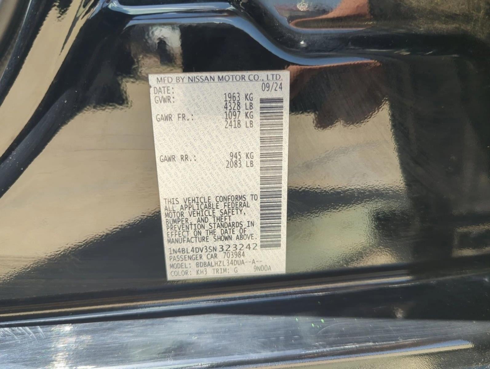 2025 Nissan Altima SV FWD