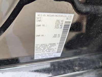 2025 Nissan Altima SV FWD