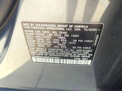 2021 Volkswagen Atlas Cross Sport 3.6L V6 SE w/Technology