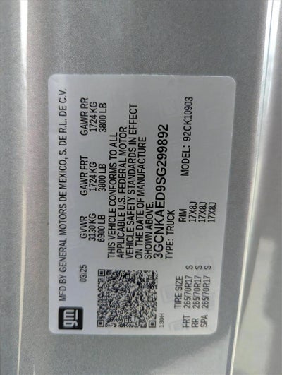 2025 Chevrolet Silverado 1500 WT