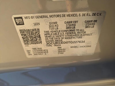 2026 Chevrolet Silverado 1500 Custom Trail Boss