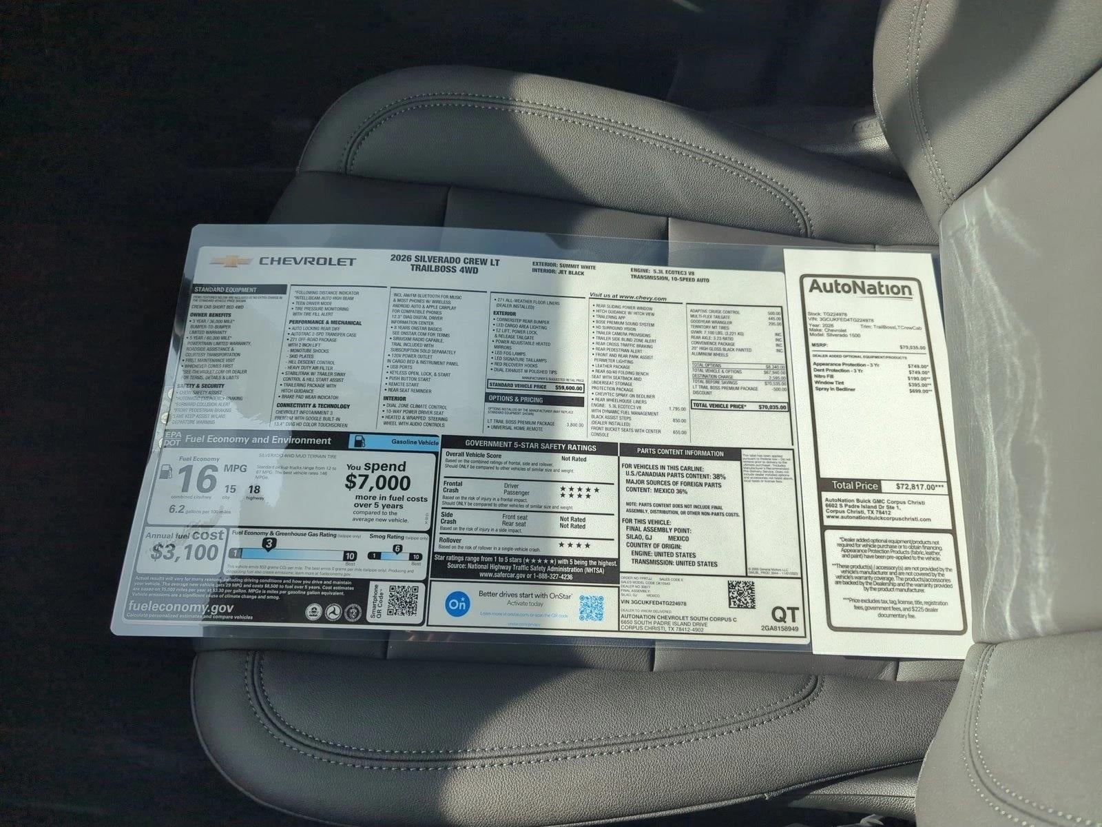 2026 Chevrolet Silverado 1500 LT Trail Boss