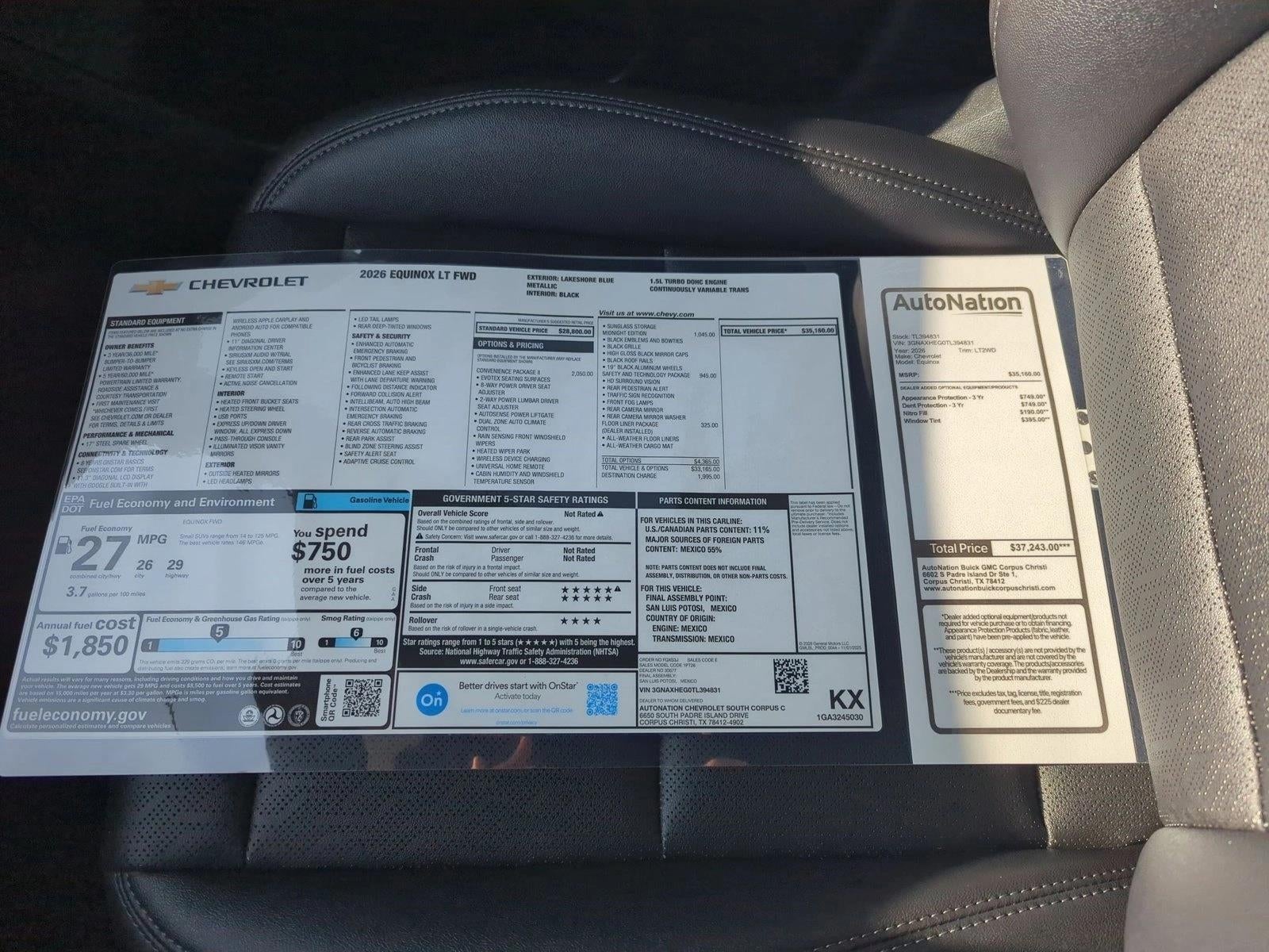 2026 Chevrolet Equinox LT