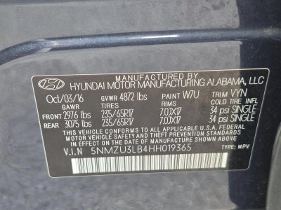 2017 Hyundai Santa Fe Sport 2.4L