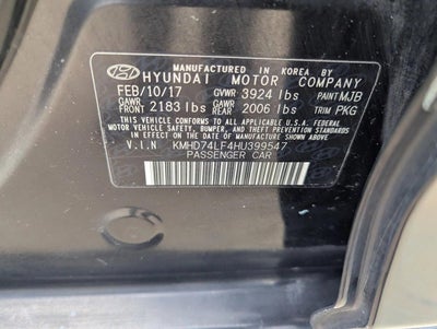 2017 Hyundai Elantra SE