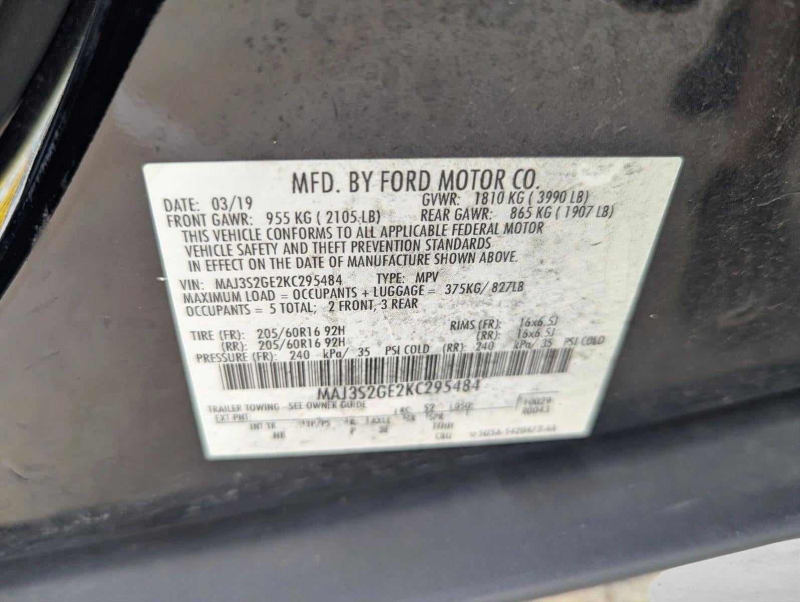 2019 Ford EcoSport SE