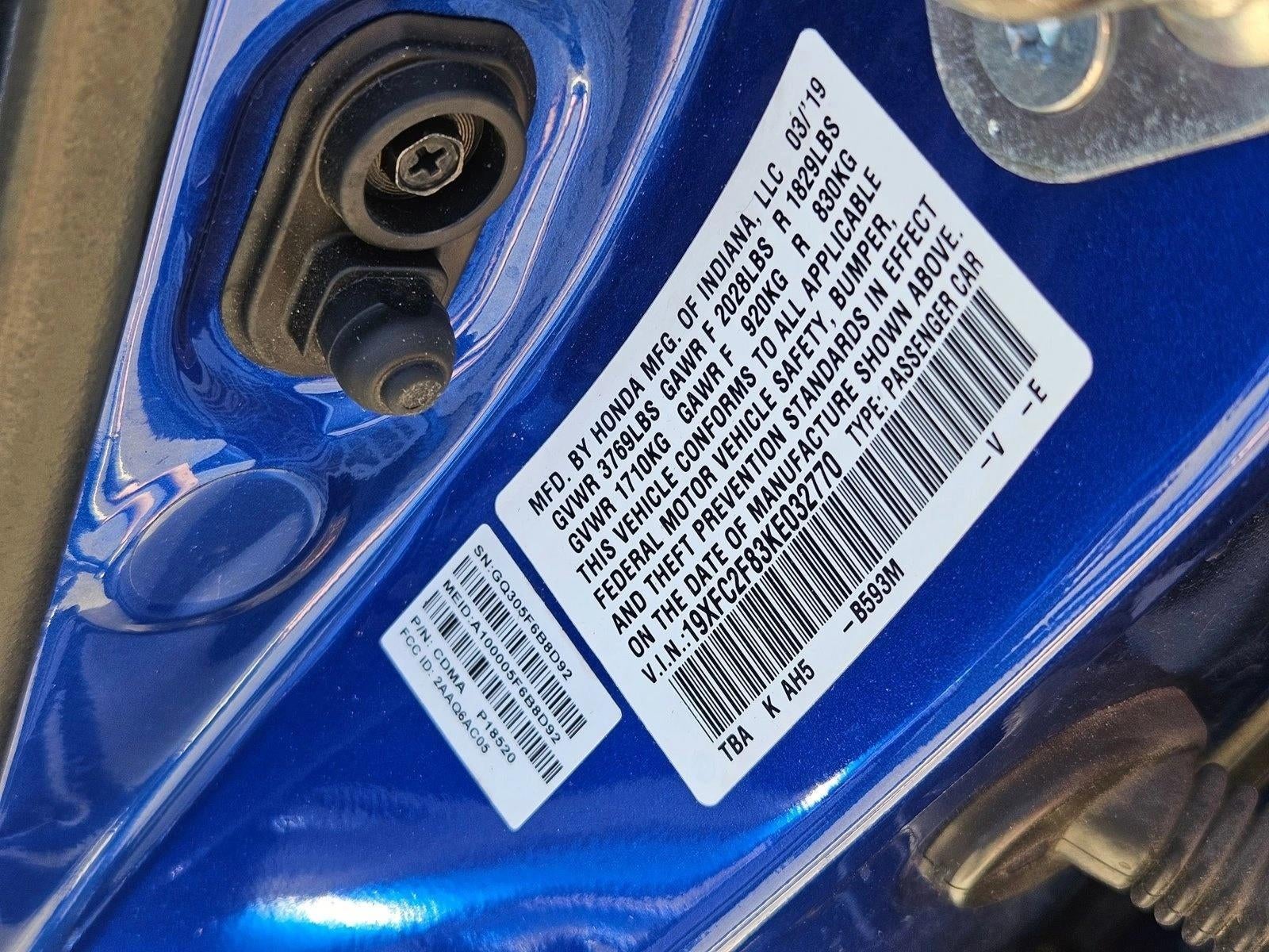 2019 Honda Civic Sedan Sport CVT