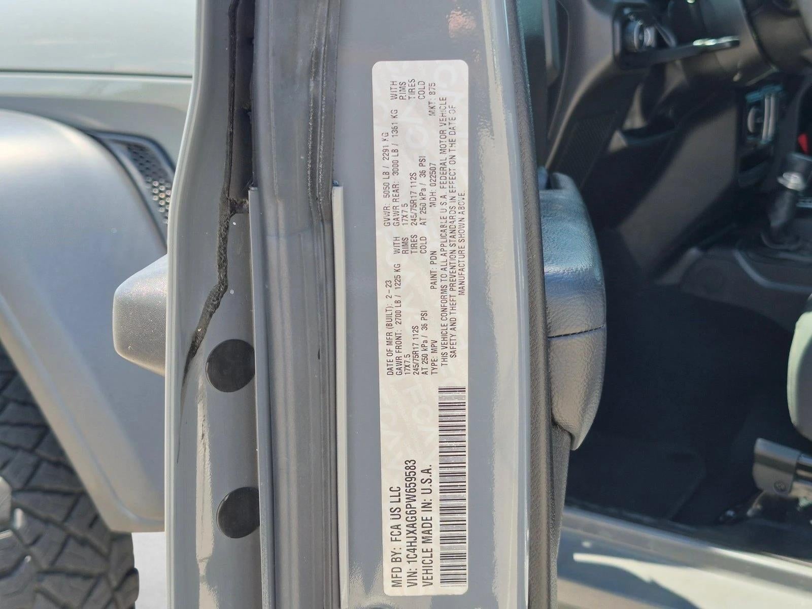 2023 Jeep Wrangler Sport S 2 Door 4x4