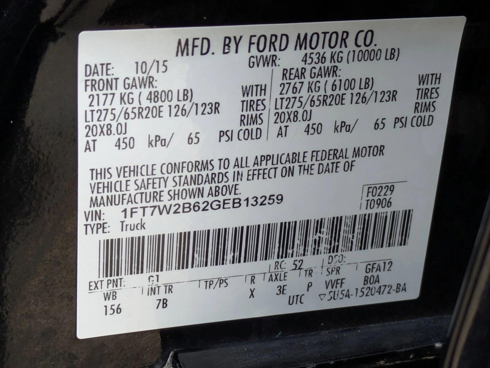 2016 Ford Super Duty F-250 SRW 4WD Crew Cab 6-3/4 Ft Box Lariat