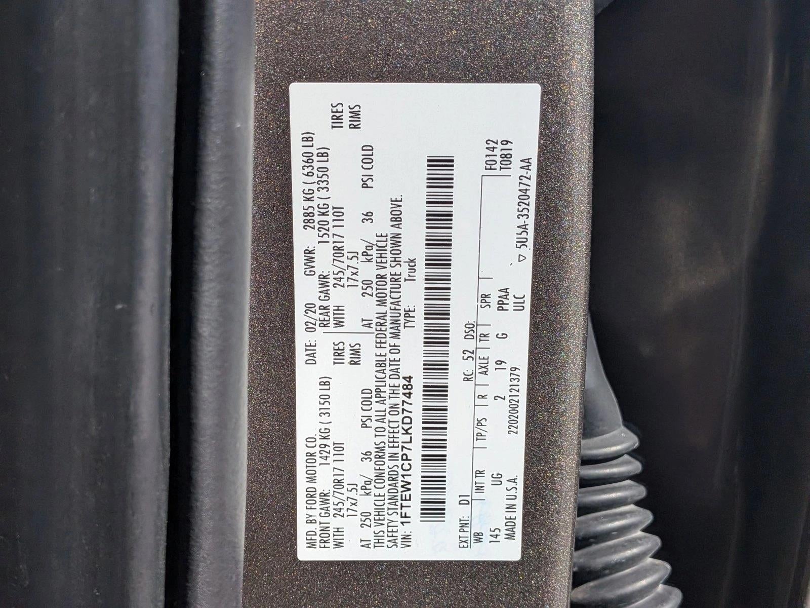 2020 Ford F-150 XLT 2WD SuperCrew 5.5' Box