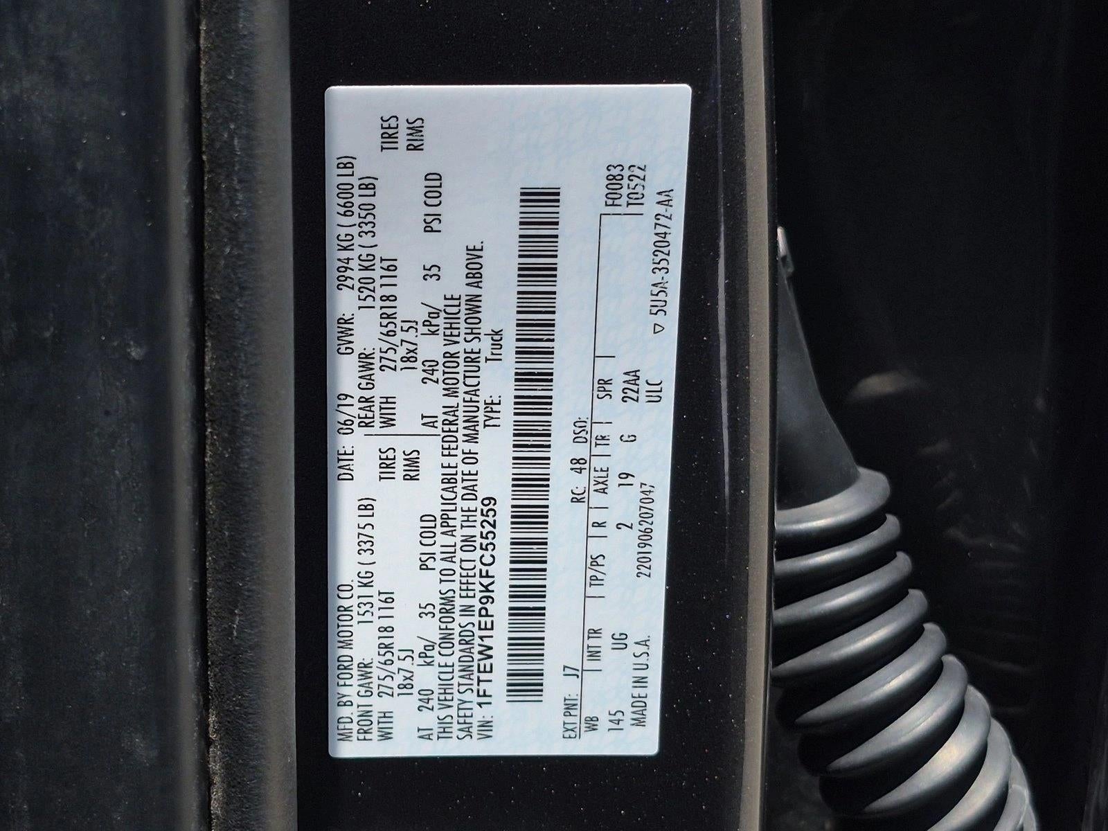 2019 Ford F-150 XLT 4WD SuperCrew 5.5' Box