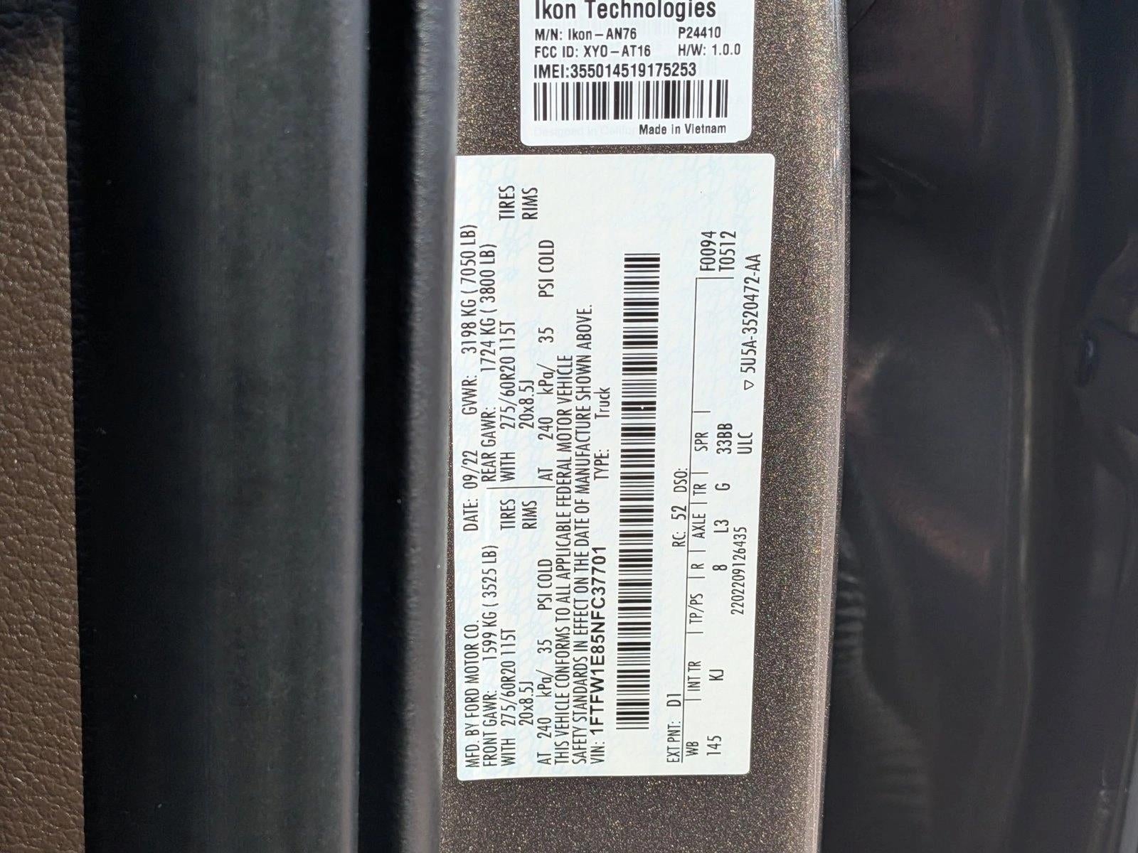 2022 Ford F-150 King Ranch 4WD SuperCrew 5.5' Box