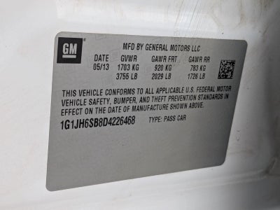 2013 Chevrolet Sonic Hatch RS Manual