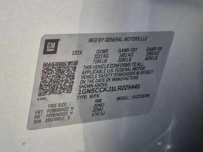 2020 Chevrolet Tahoe 2WD Premier
