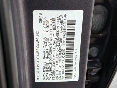 2018 Honda Accord Sedan LX CVT