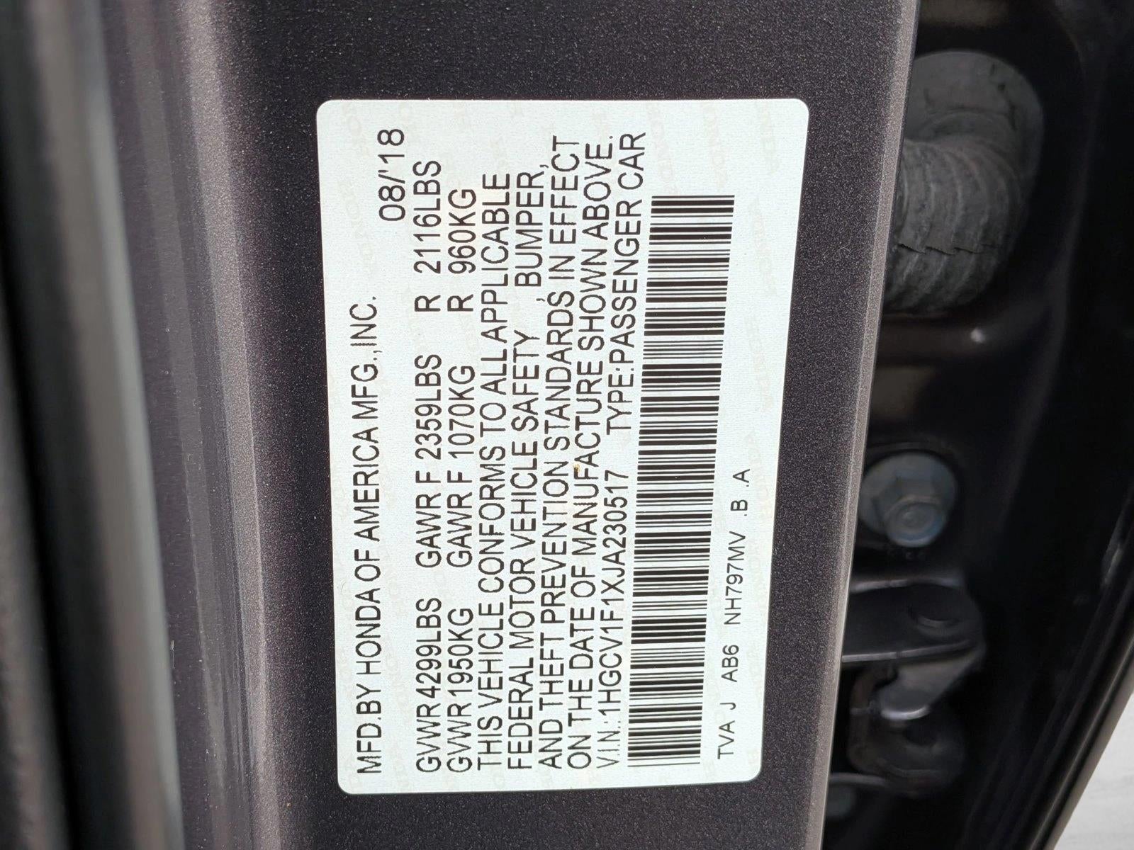 2018 Honda Accord Sedan LX CVT