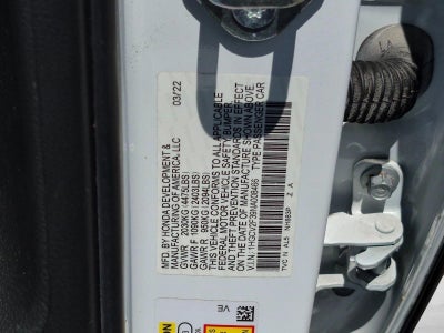 2022 Honda Accord Sedan Sport 2.0T Automatic