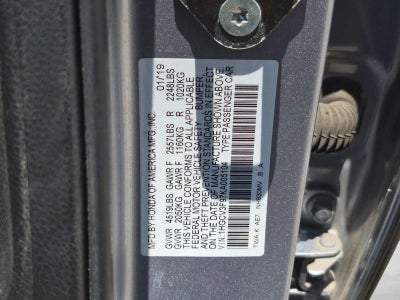 2019 Honda Accord Hybrid Touring Sedan