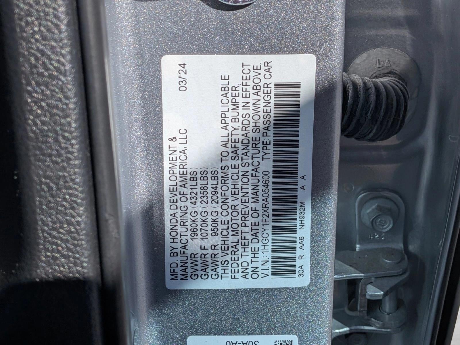 2024 Honda Accord Sedan LX CVT