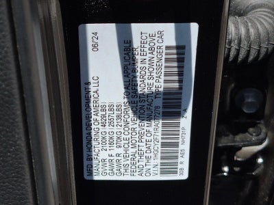 2024 Honda Accord Hybrid Sport-L Sedan