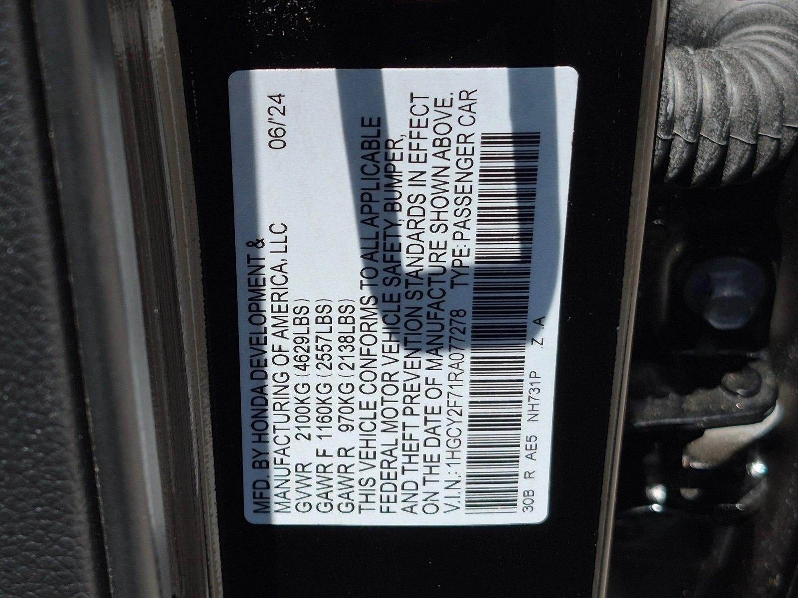 2024 Honda Accord Hybrid Sport-L Sedan
