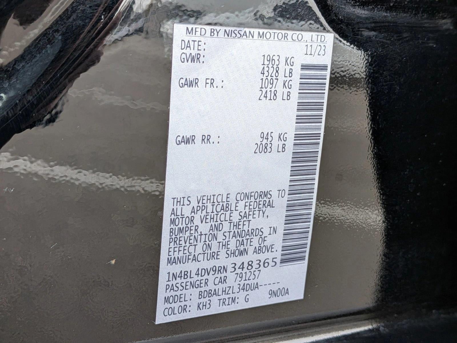 2024 Nissan Altima 2.5 SV Sedan