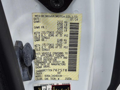 2014 Nissan Frontier 2WD King Cab I4 Auto S