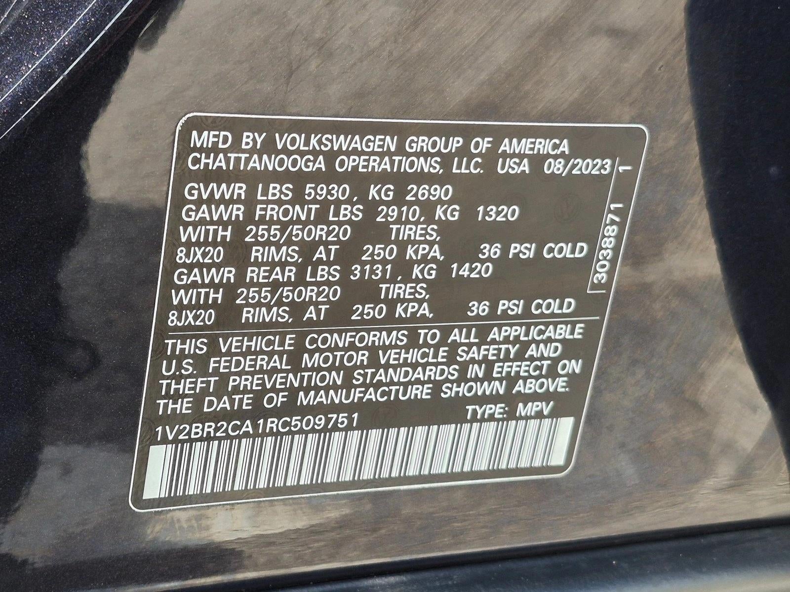 2024 Volkswagen Atlas 2.0T SEL 4MOTION