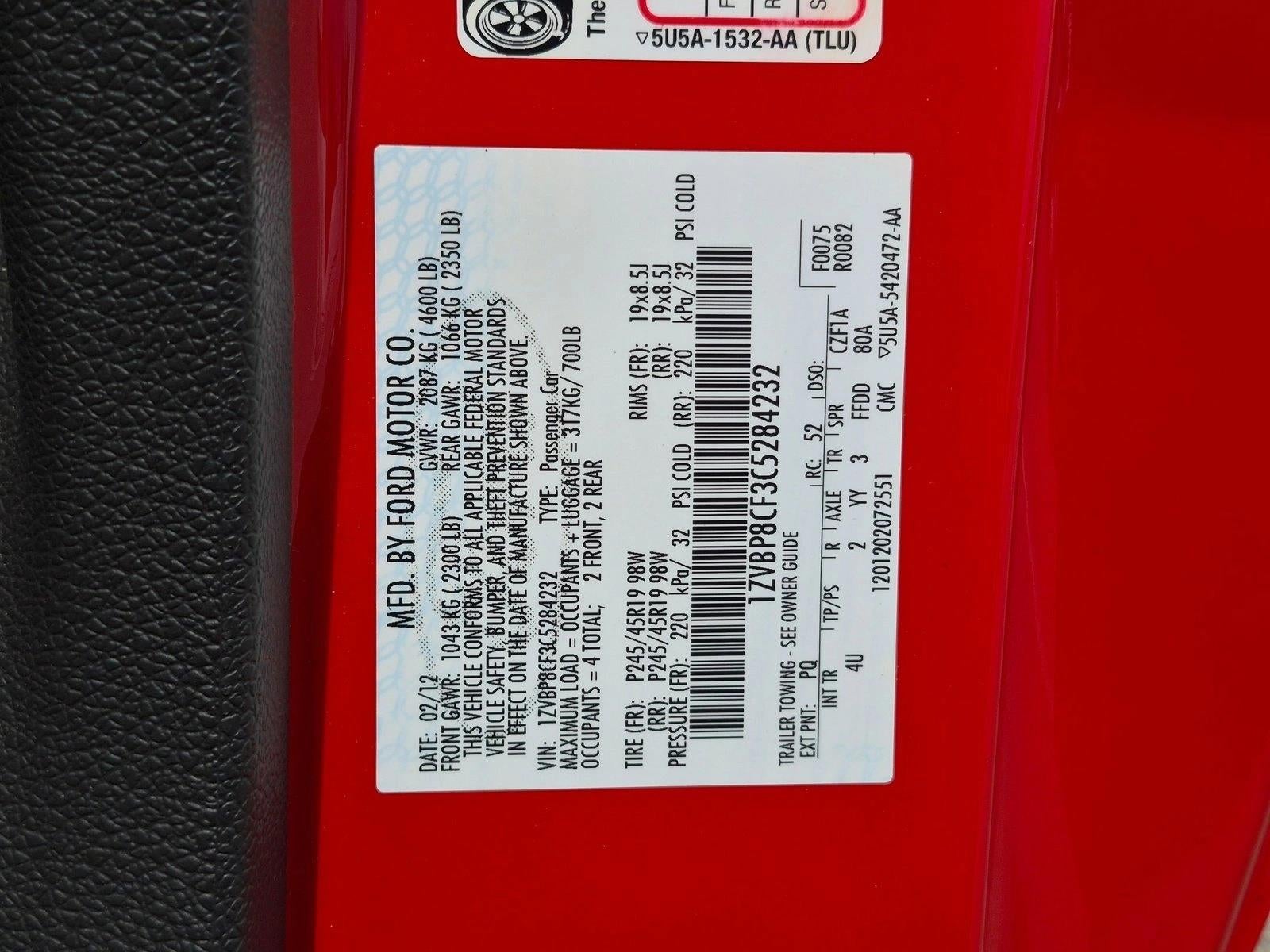 2012 Ford Mustang 2dr Cpe GT Premium