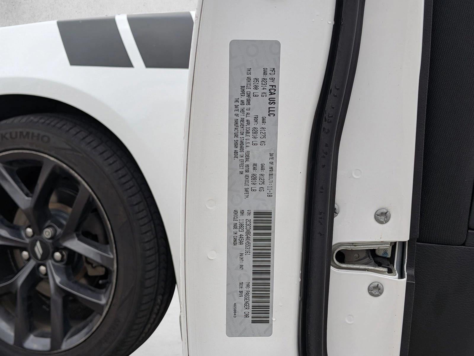 2019 Dodge Charger SXT RWD