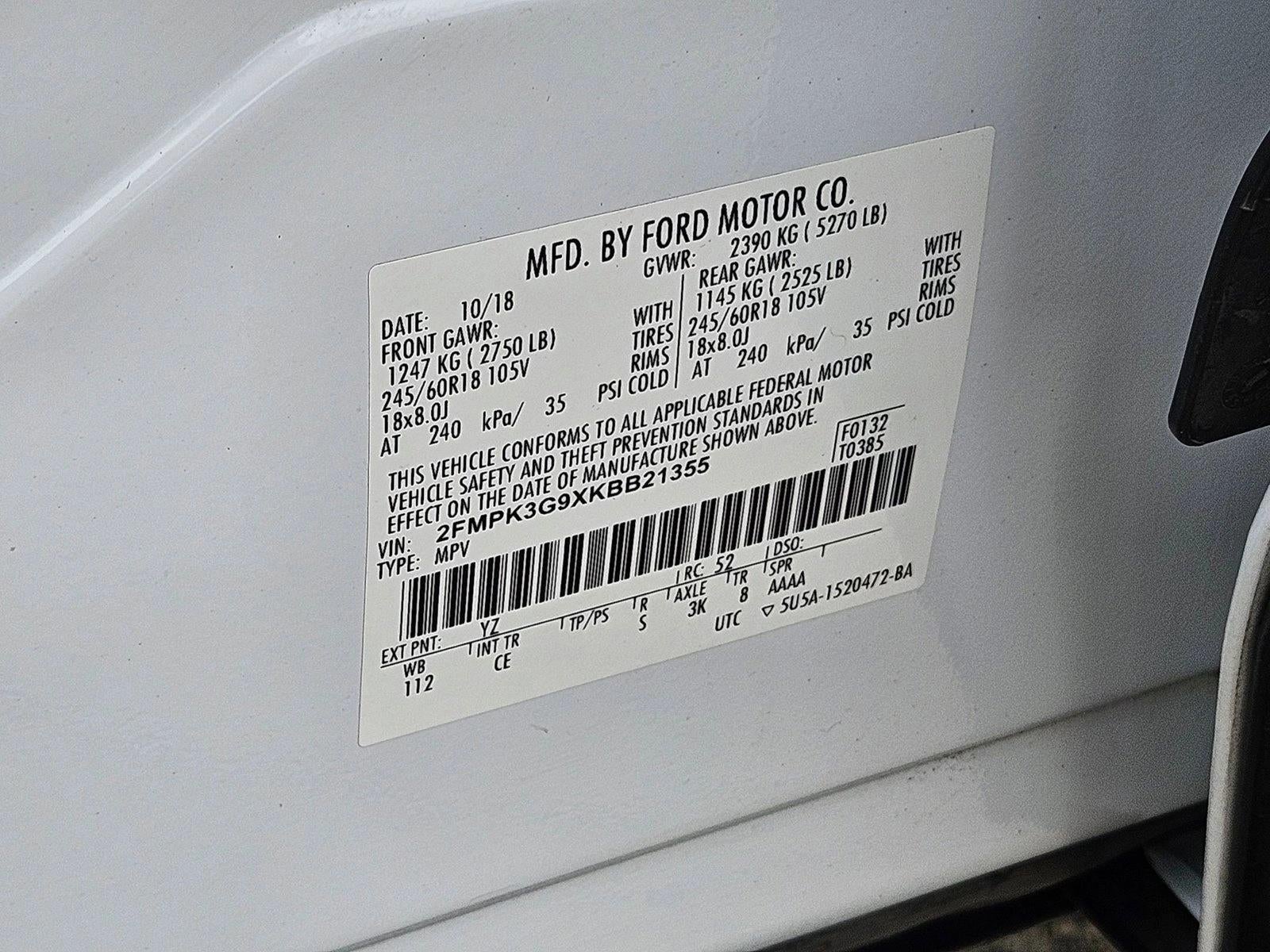 2019 Ford Edge SE FWD