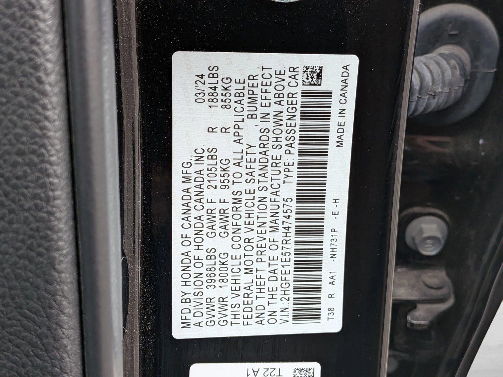 2024 Honda Civic Si Si Manual Sedan
