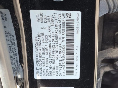 2024 Honda Civic Sedan Sport CVT
