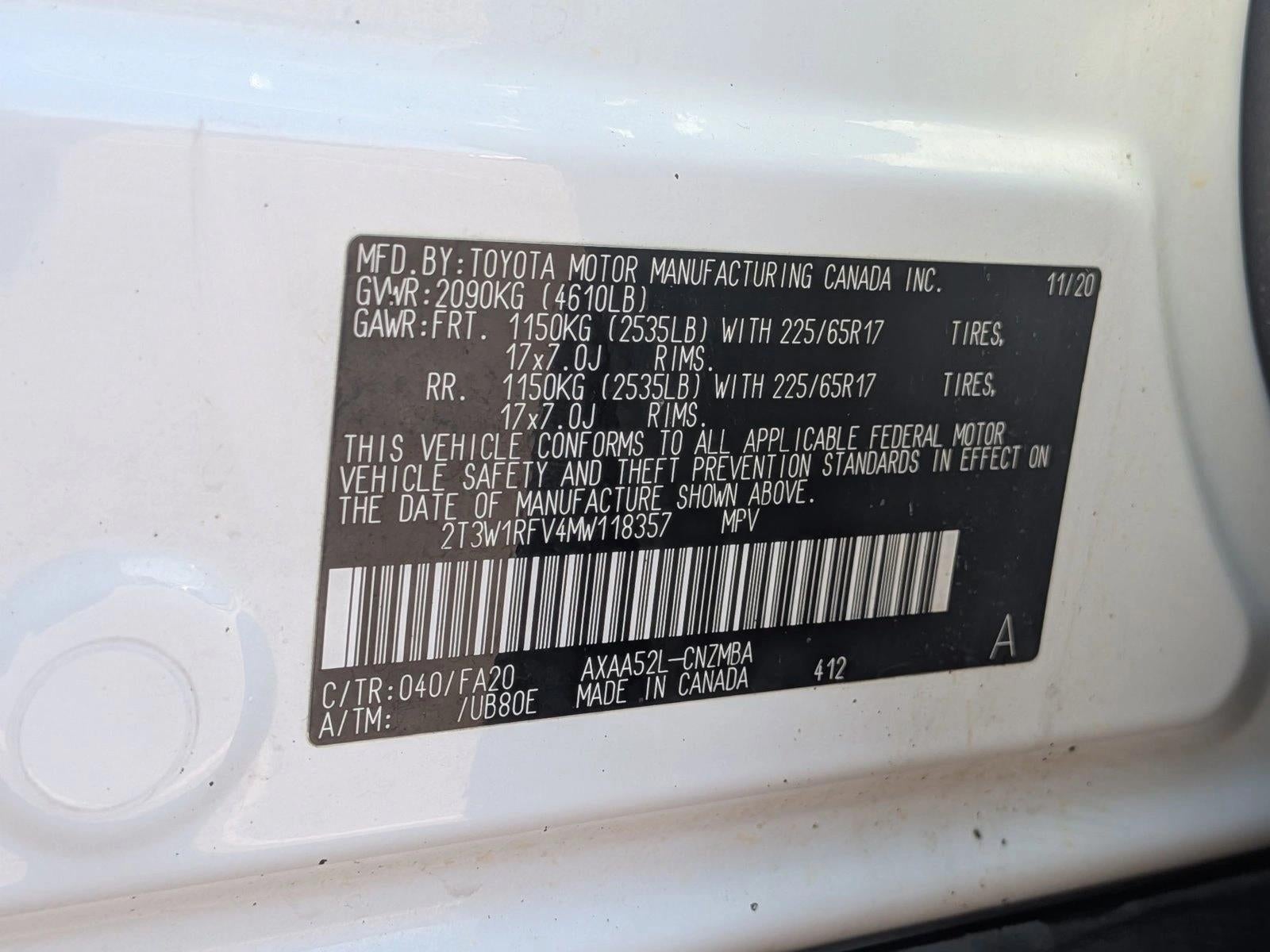 2021 Toyota RAV4 XLE FWD (GS)