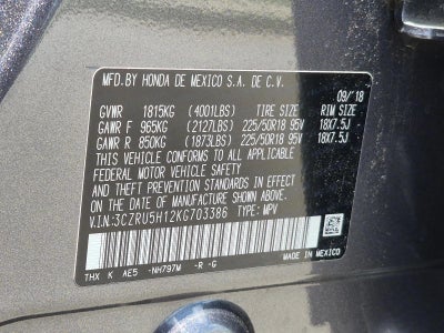 2019 Honda HR-V Sport 2WD CVT