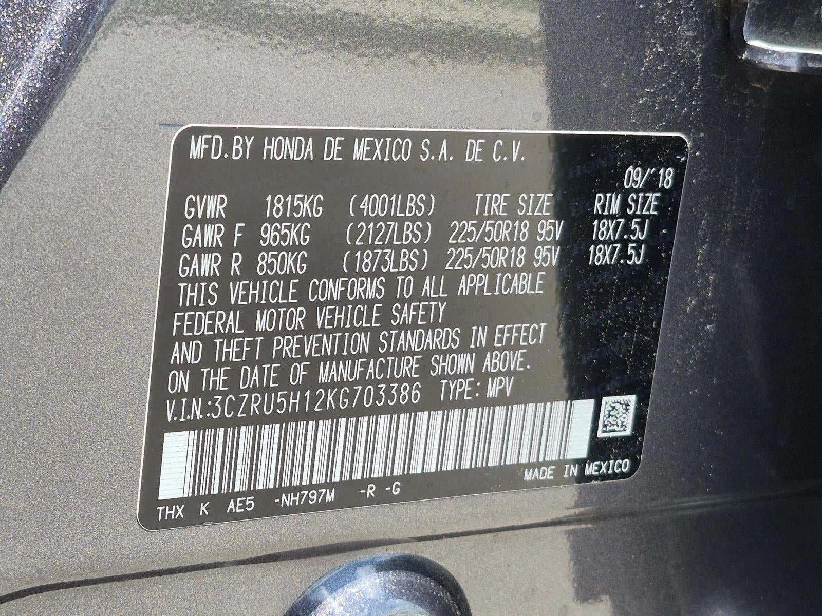 2019 Honda HR-V Sport 2WD CVT