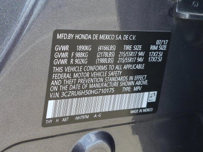 2017 Honda HR-V EX AWD CVT