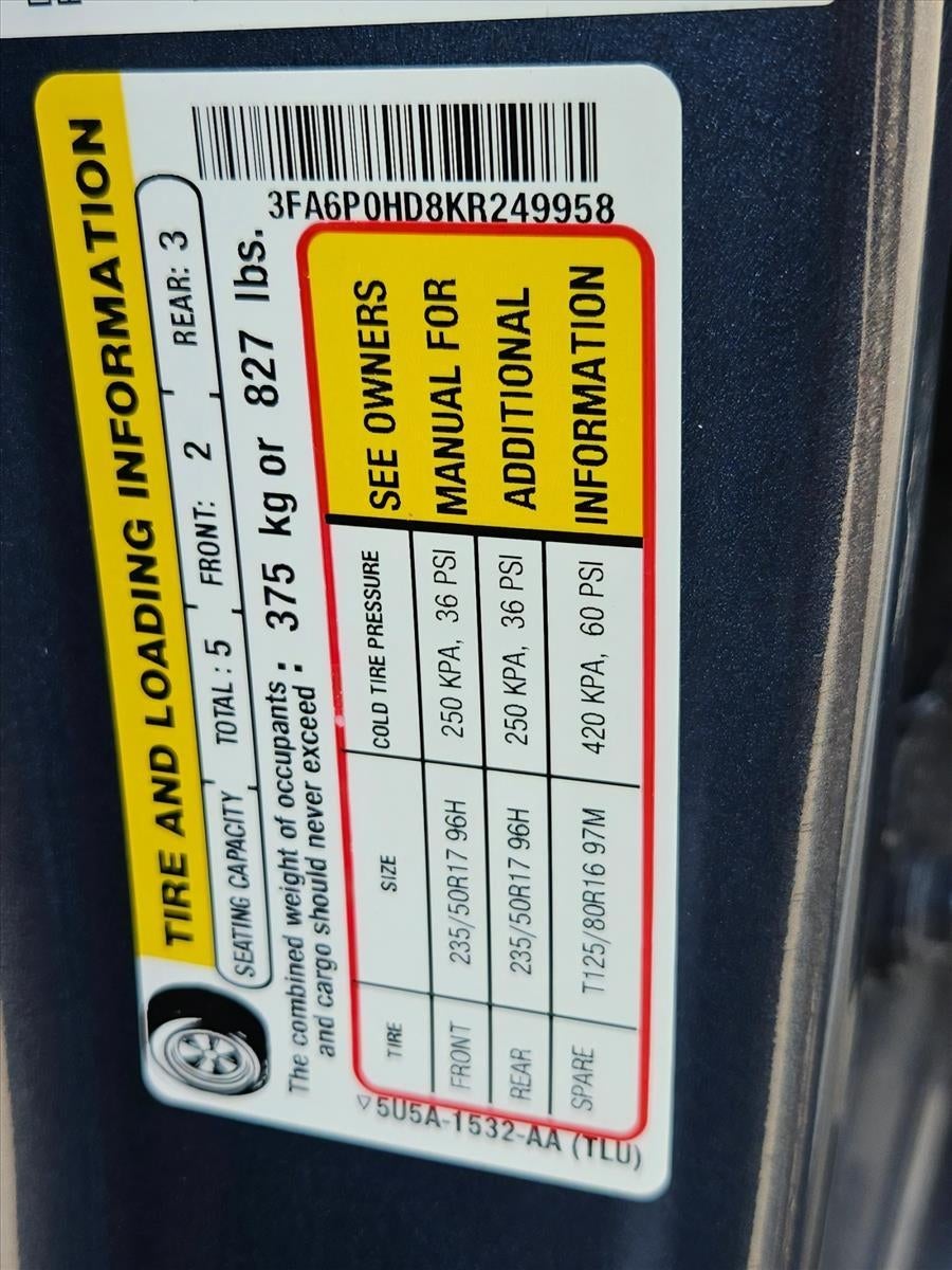 2019 Ford Fusion SE FWD