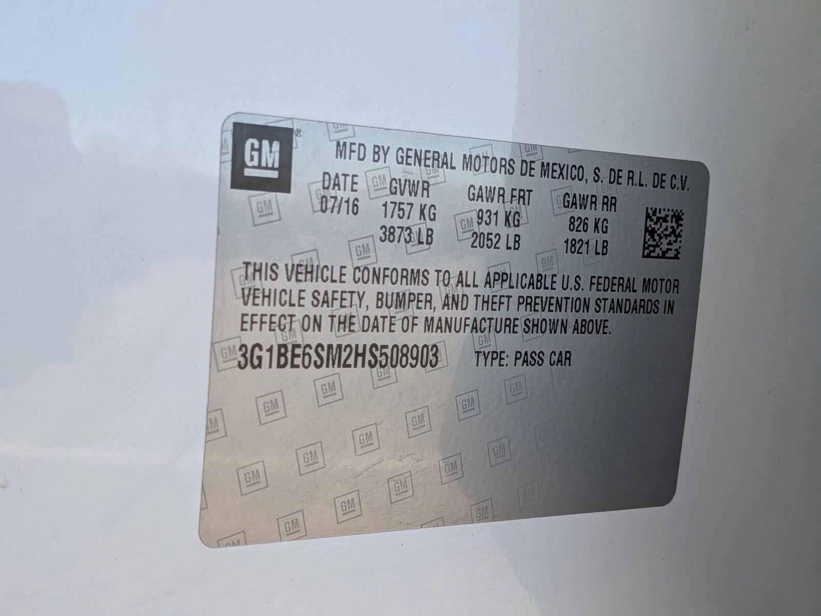 2017 Chevrolet Cruze Hatchback LT (Automatic)