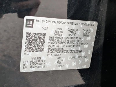 2018 Chevrolet Silverado 1500 Crew Cab Short Box 2-Wheel Drive LT