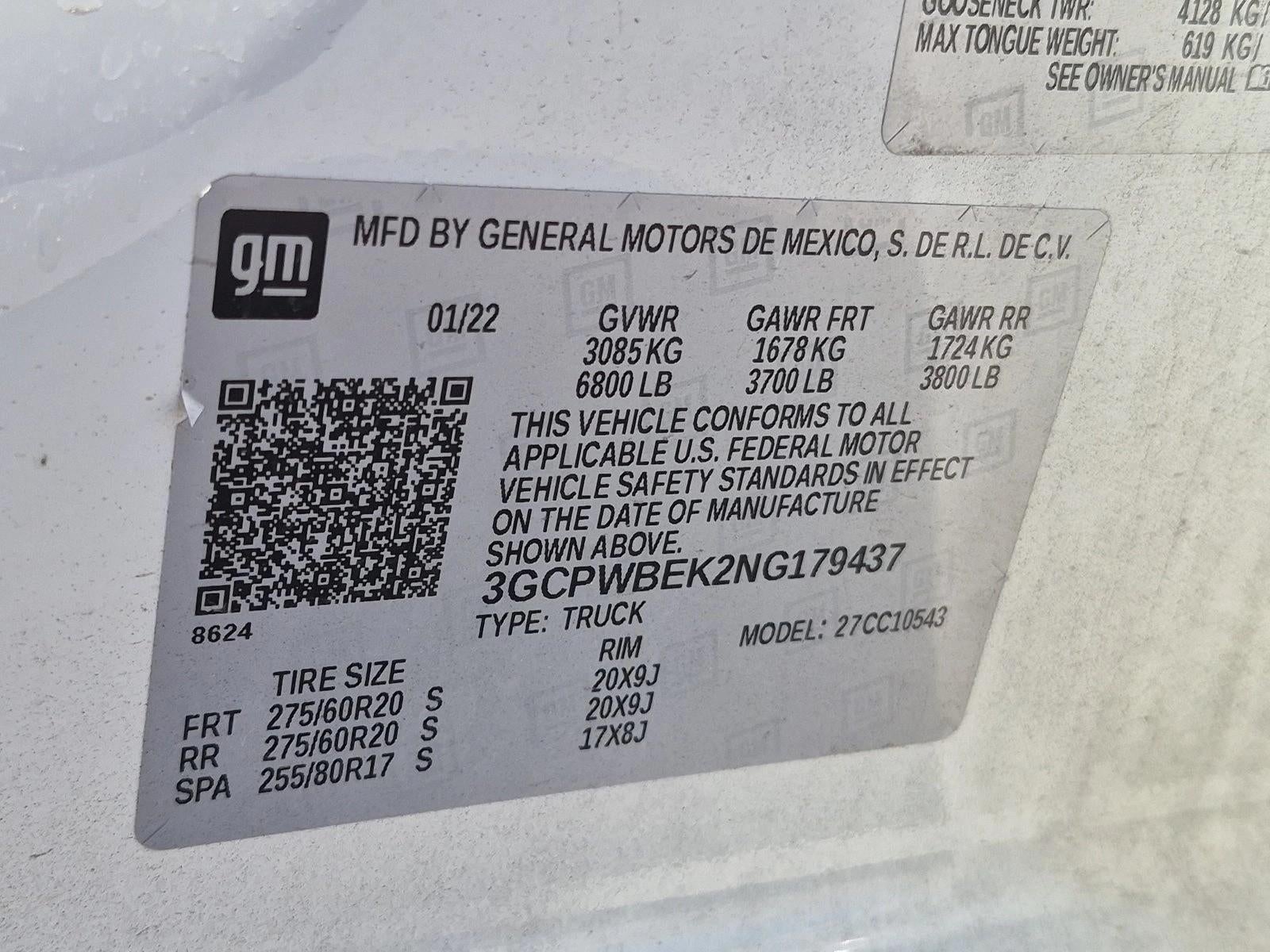 2022 Chevrolet Silverado 1500 LTD Crew Cab Short Box 2-Wheel Drive Custom