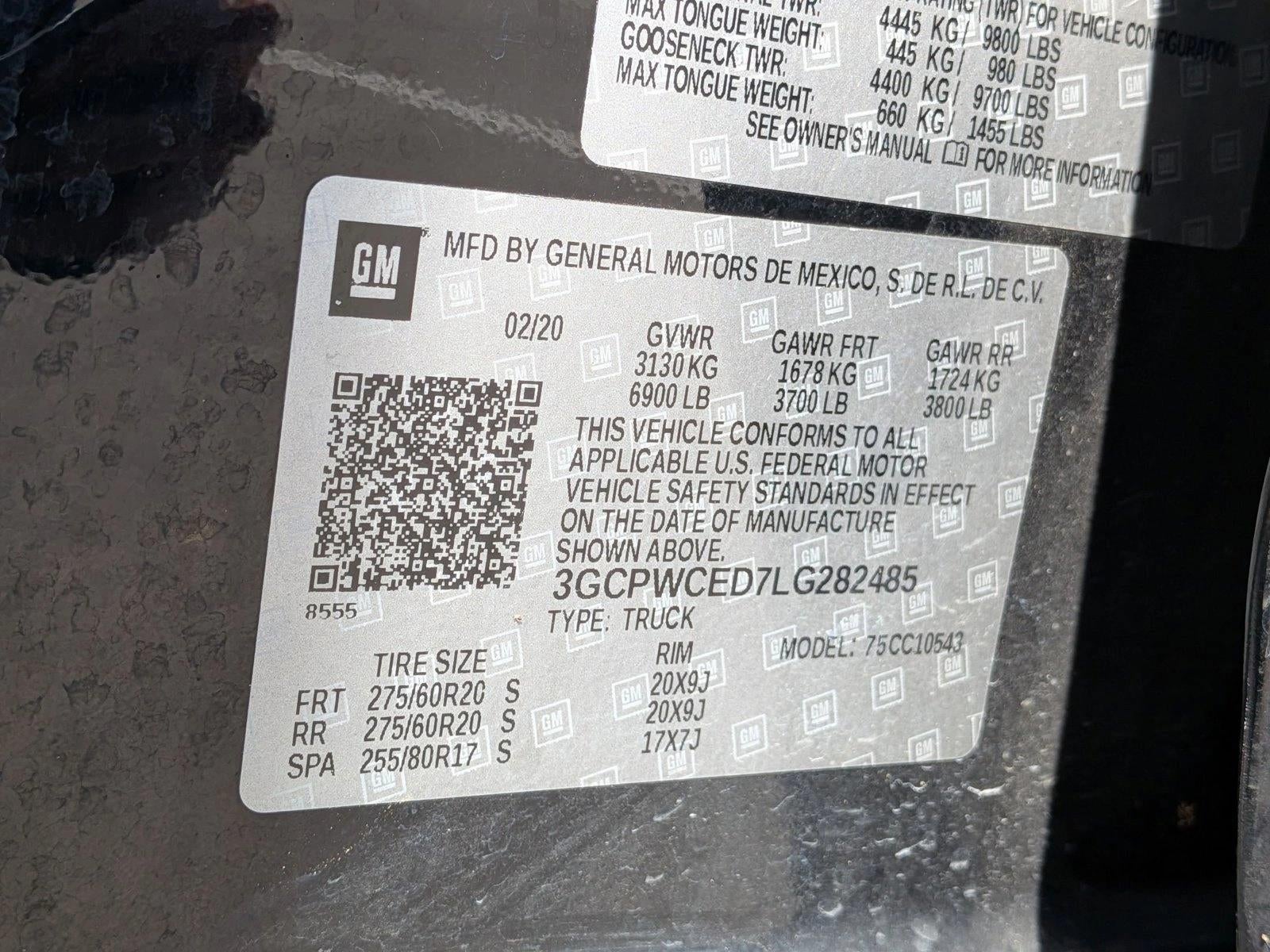 2020 Chevrolet Silverado 1500 Crew Cab Short Box 2-Wheel Drive LT