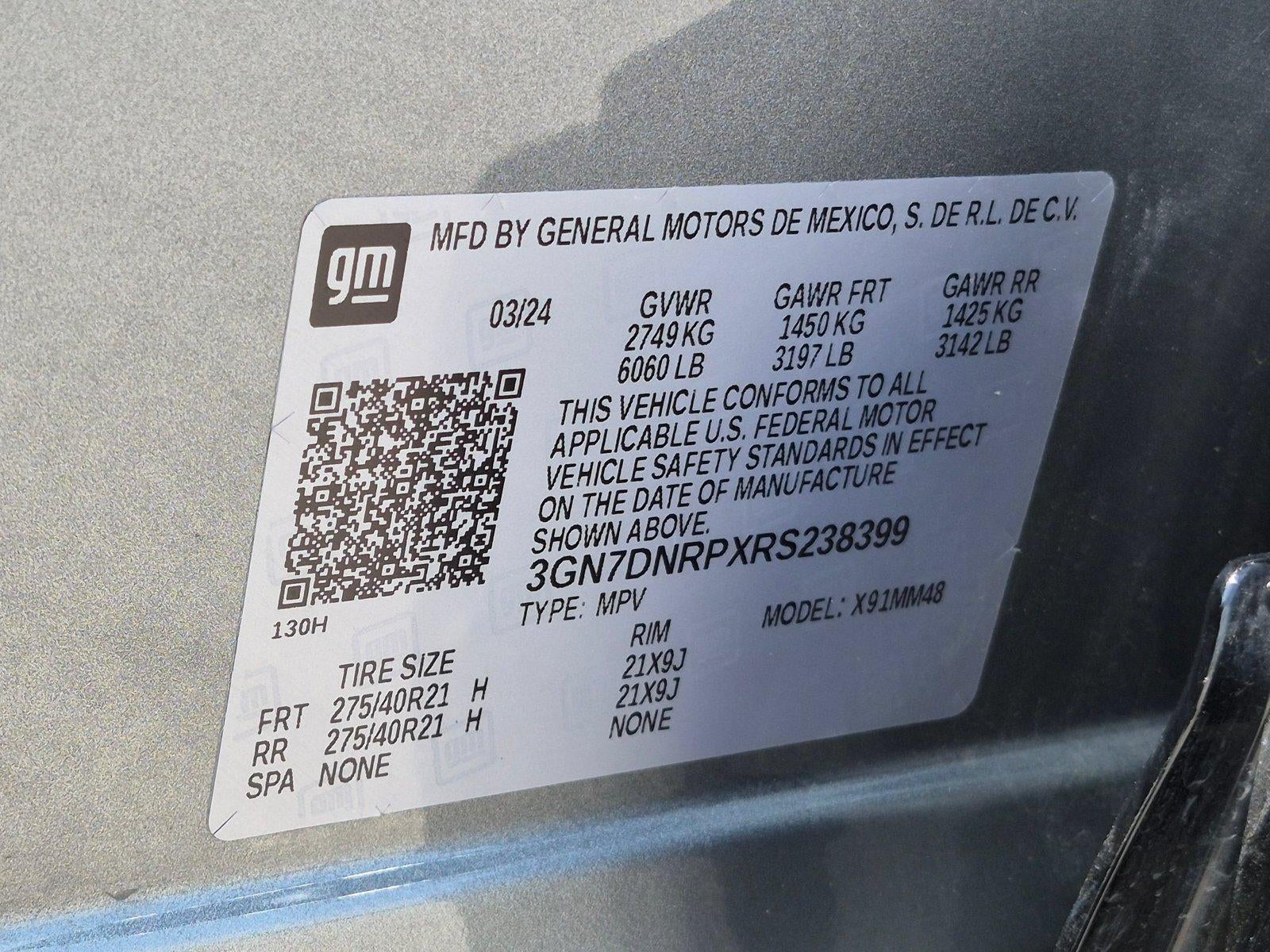 2024 Chevrolet Equinox EV 4dr RS w/0RP *Ltd Avail*
