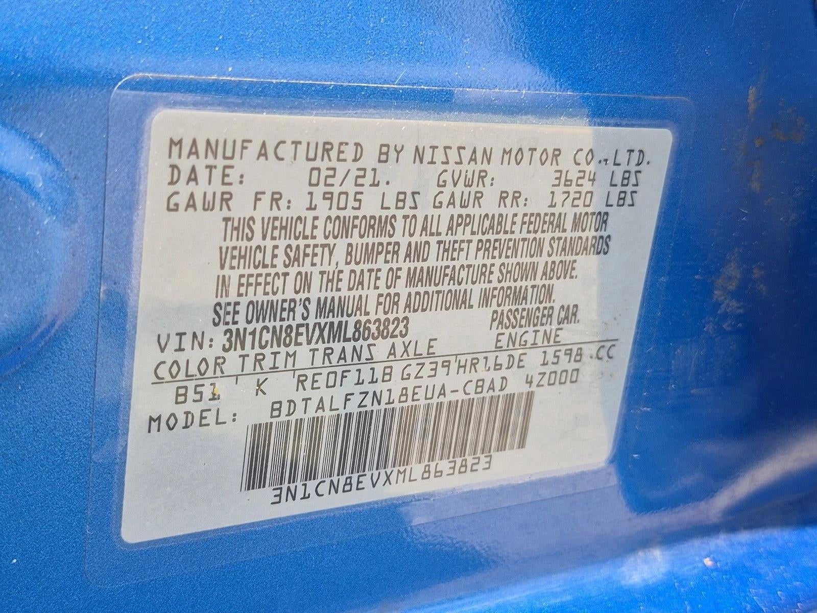 2021 Nissan Versa SV CVT