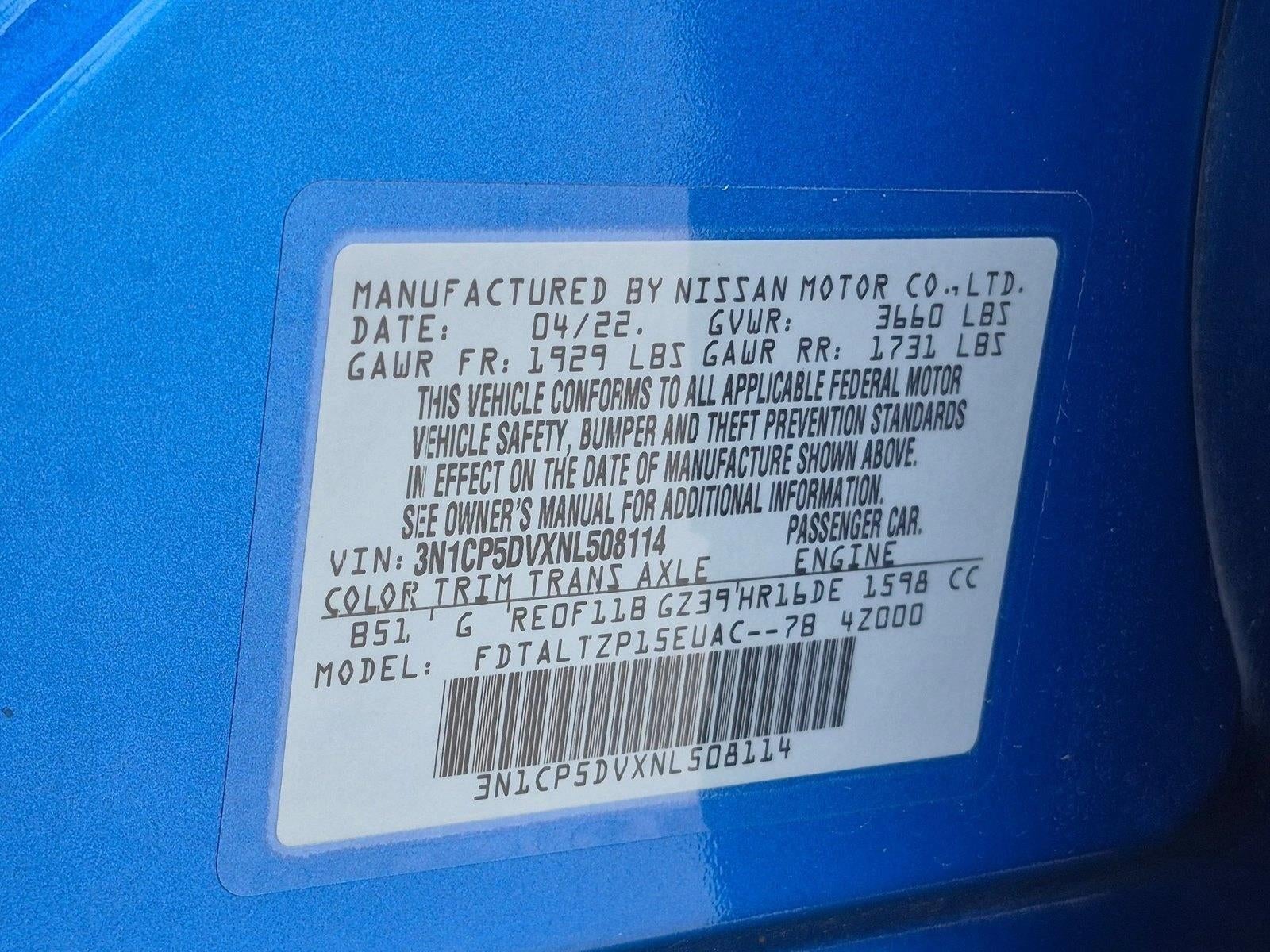 2022 Nissan Kicks SR FWD
