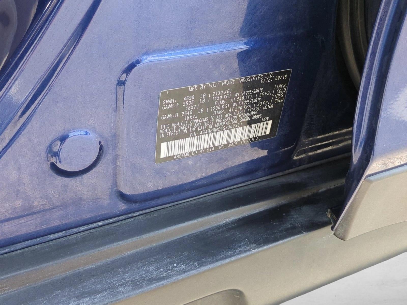 2016 Subaru Outback 2.5i Limited